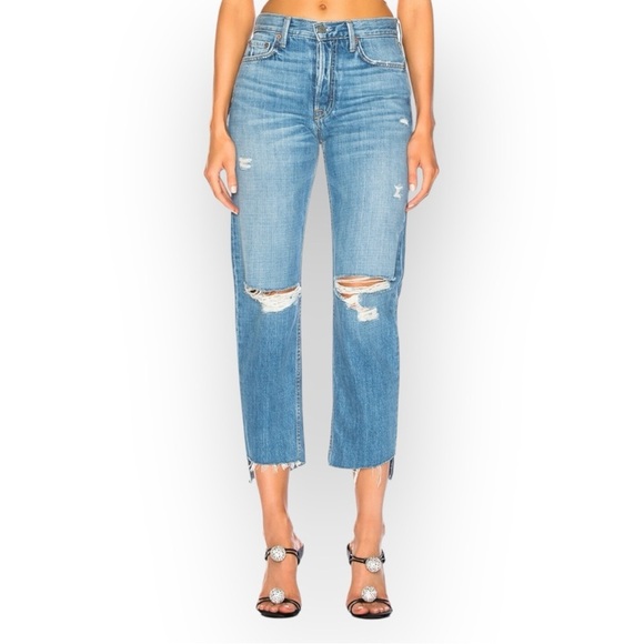 GRLFRND Helena High Rise Crop in Last Song 28 - Picture 1 of 12